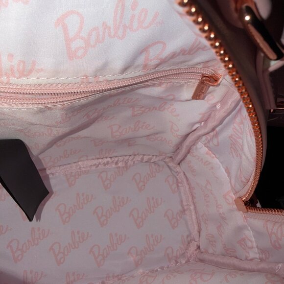 Barbie Rose Gold Logo Convertible Loungefly Backpack main image 7